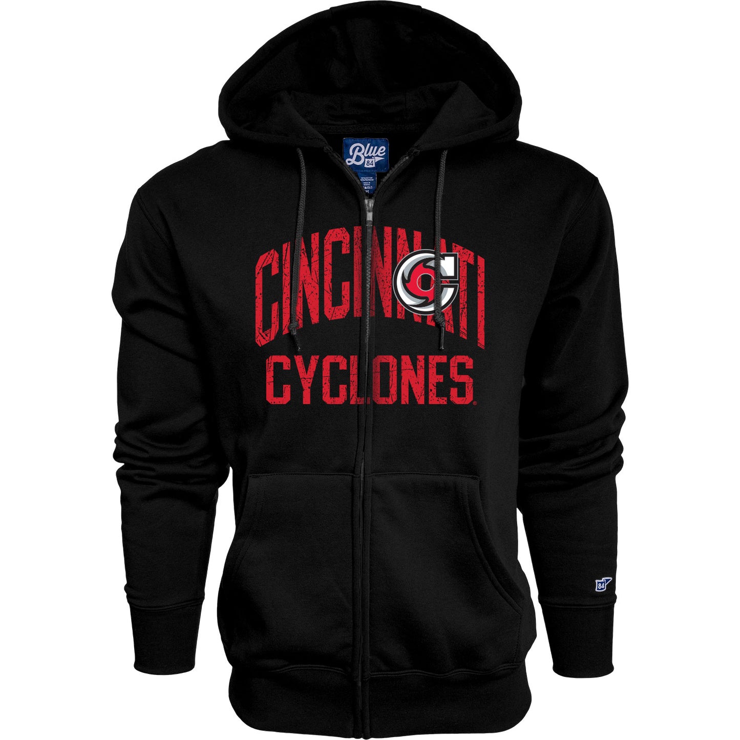 CYCLONES BLACK FULL ZIP