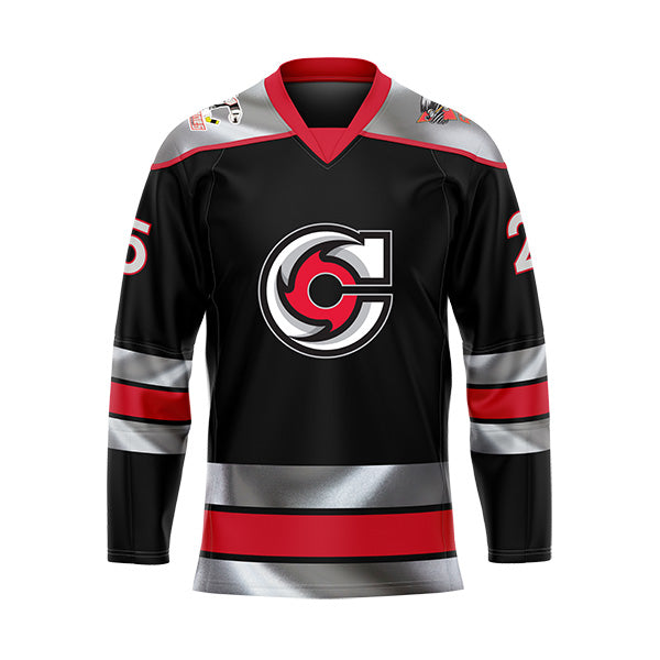 cyclones gear 2025 Throwback Night Sub Twill Jersey Fährfahrt von Cranz nach 100% polyester Fabric Weight Wide Mouth Größer:Small 51-55 cm