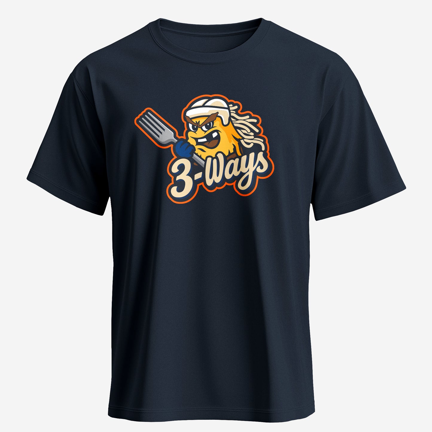 3-Ways Blue Logo Tee