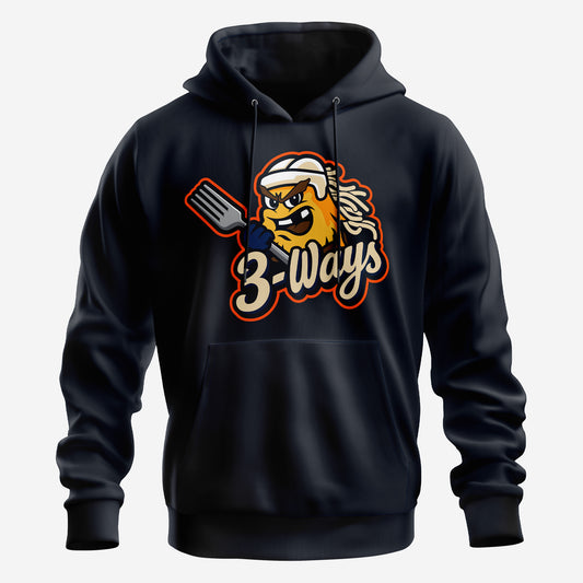 3-Ways Navy Logo Hoodie