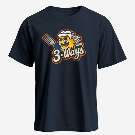 3-Ways Blue Logo Tee