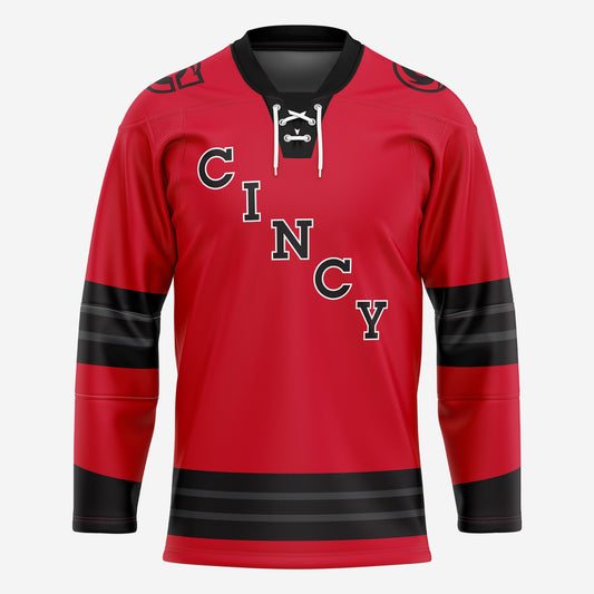 Cyclones Red Replica Jersey