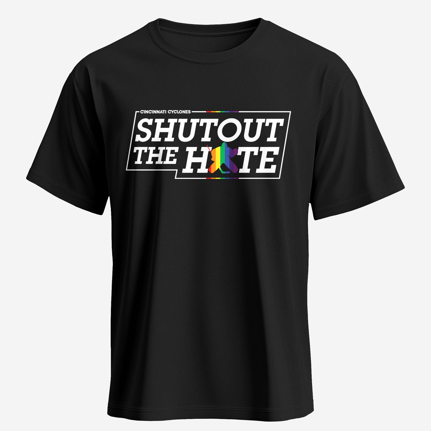 Shutout The Hate Black 50/50 Tee